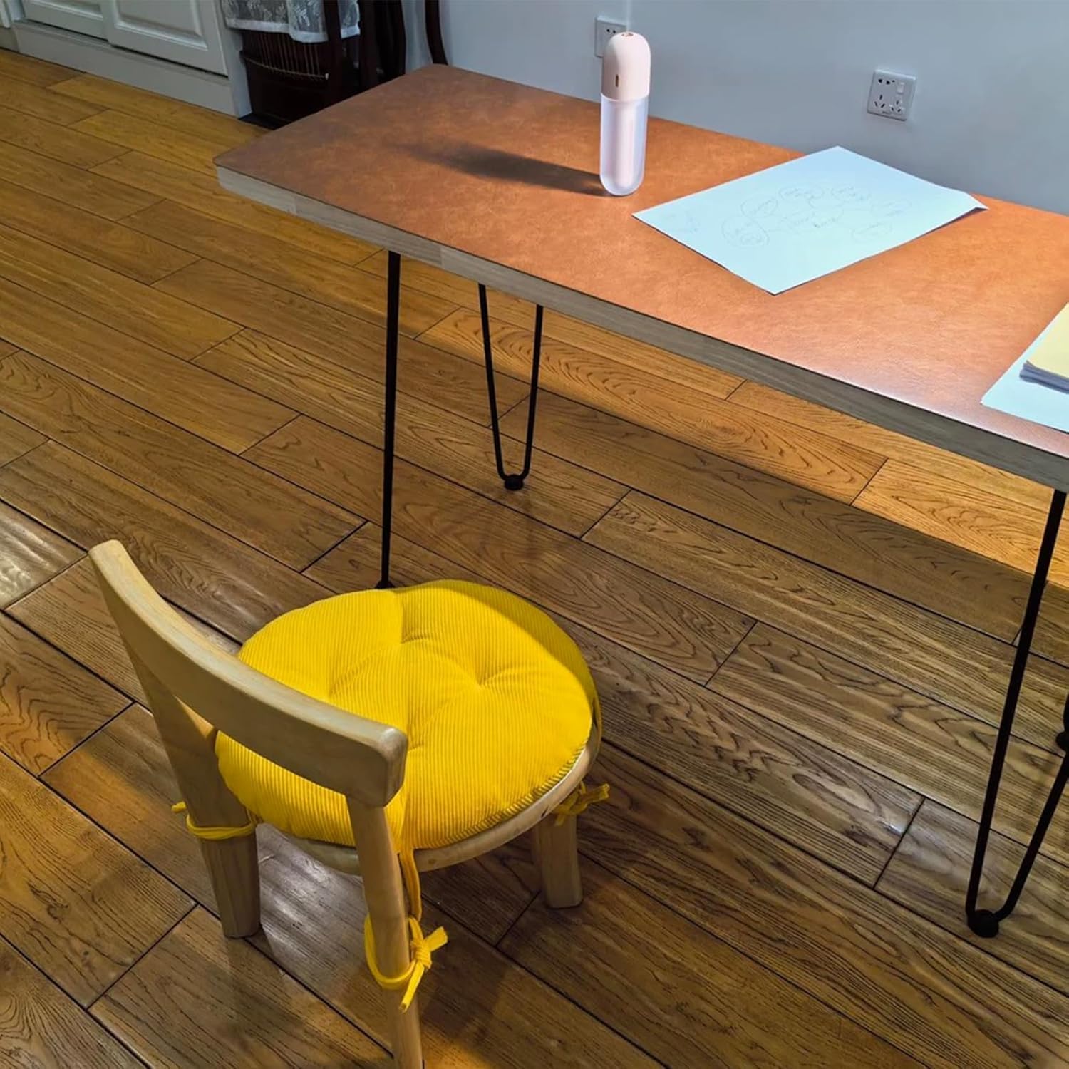 Set of 4/2/1 Round Bar Stool Cushions/Pads with Ties 11/13/15/17/19in Round Chair Seat Cushions/Pads Indoor Outdoor for Dining Chairs Circle Stool Chair Patio Kitchen(A5,2PCS 15 * 2IN)