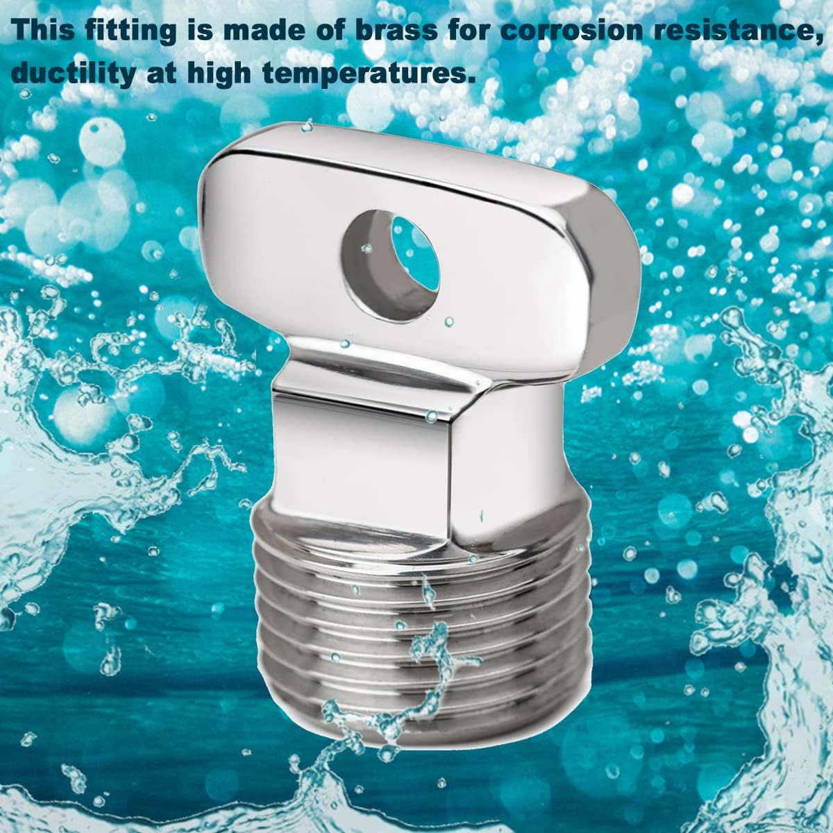 1/2" NPT Thread Drain Plugs 316 Stainless Steel Boat Garboard Drain Plug | Boat Drain Plug used in boat hulls Boat Hull Spare Garboard Drain Plug One Way Safety Plug