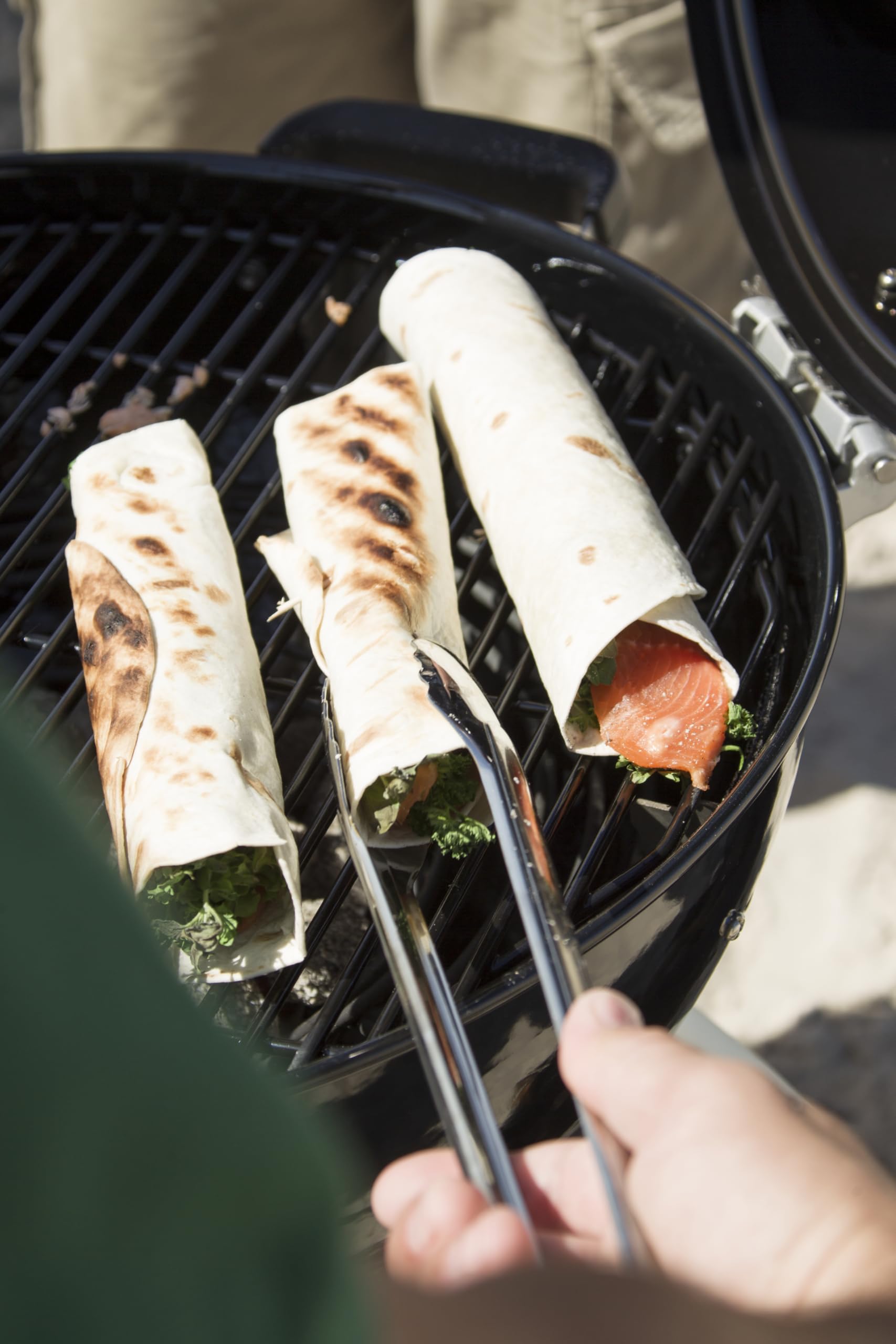 RÖSLE Pince à barbecue, pince à gril avec système de verrouillage breveté pour griller, cuisiner et servir, 30 cm, acier inoxydable, passe au lave-vaisselle, argentée
