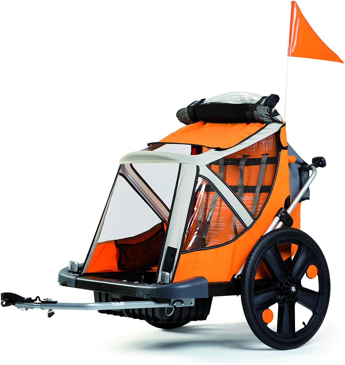 BellelliB-Travel Bike Trailer With Urban Stroller Kit, Current Version (Orange)