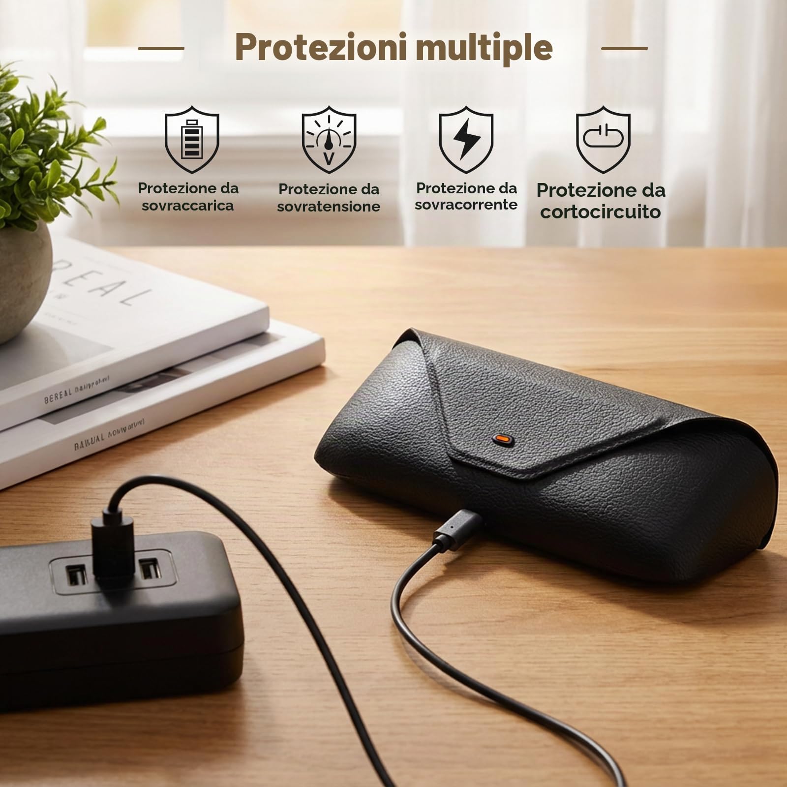 Custodia di ricarica per occhiali Smart AI, compatibile con Ray-Ban Meta Wayfarer/Skyler/Headliner, stazione di ricarica di ricambio Oakley Meta HSTN, indicatore LED