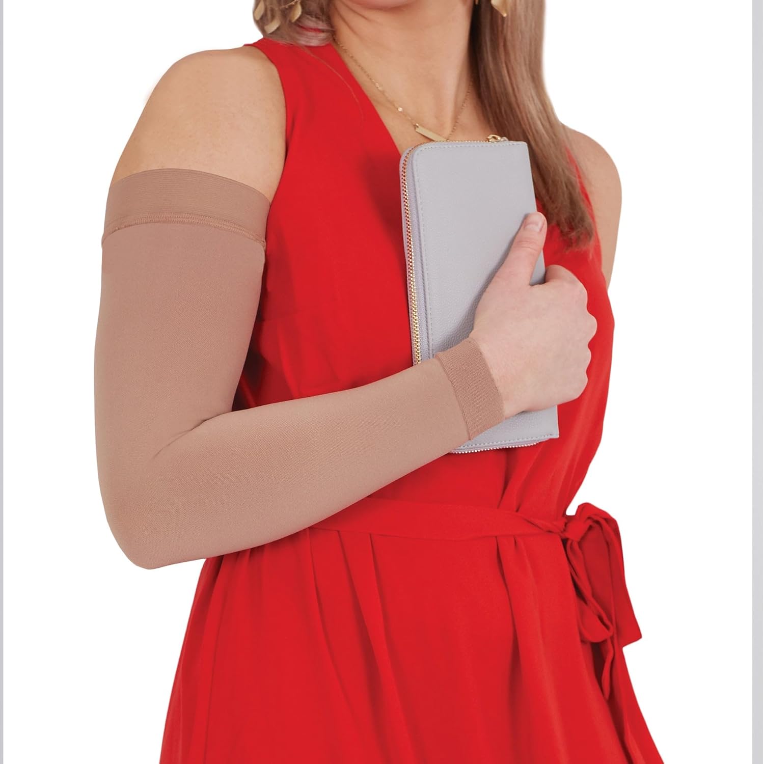 mediven Comfort for Men & Women, 30-40 mmHg Compression Arm Sleeve, Sand, III-Standard