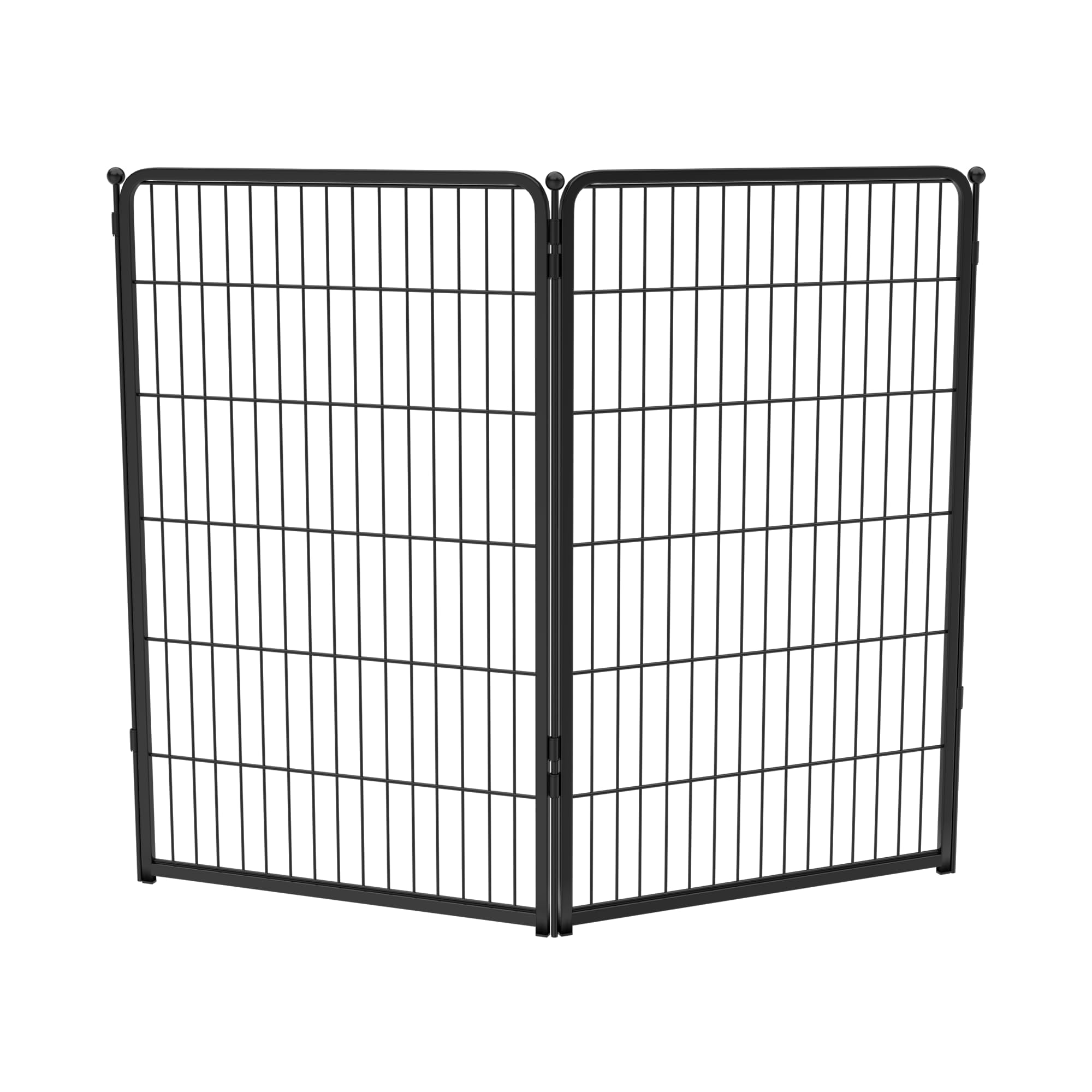 FXW Homeplus Unleashed Indoor Dog Playpen - Stress-Free and Safe Play, Heavy Duty 45 Inch 2 Panels Dog Pen for Large Dogs, Black│Patented