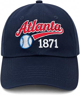 Vintage Embroidered Baseball Cap Adjustable Cotton Dad Hat for Men Women Retro Sports Fan Hat Classic Golf Hat