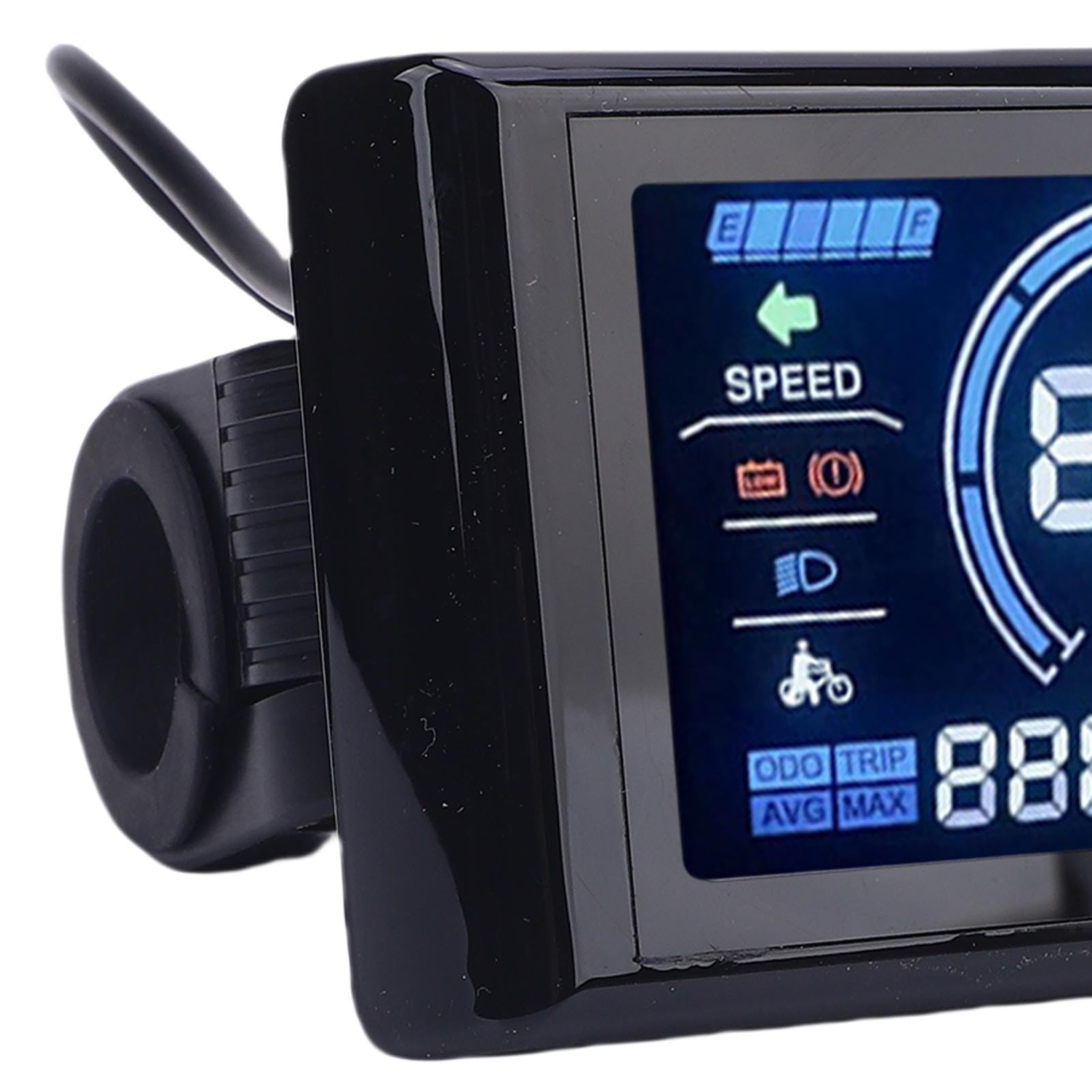 Generic Wyświetlacz LCD do Roweru Elektrycznego, Wodoodporny Kolorowy Licznik Rowerowy 24 V 36 V 48, Licznik Rowerowy do Rowerów Górskich z Inteligentnym Licznikiem NFC Jazdy na Rowerze Górskim