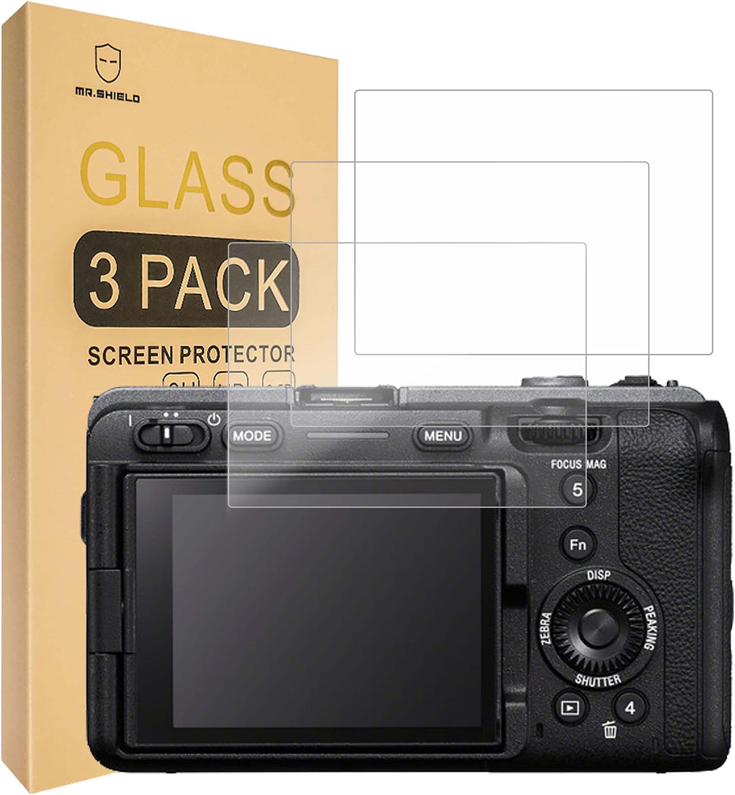 [3-Pack] Screen Protector For Sony FX30 Camera [Tempered Glass] [Japan Glass with 9H Hardness] Screen Protector