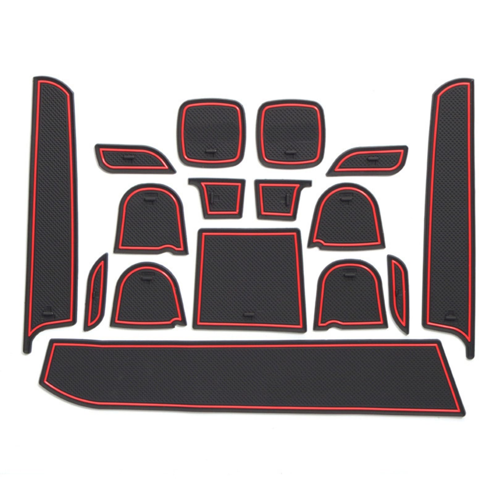ahhccne Rubber Mats for Centre Console for Suzuki Swift 2011-2017, LHD Rubber Mats for Centre Console