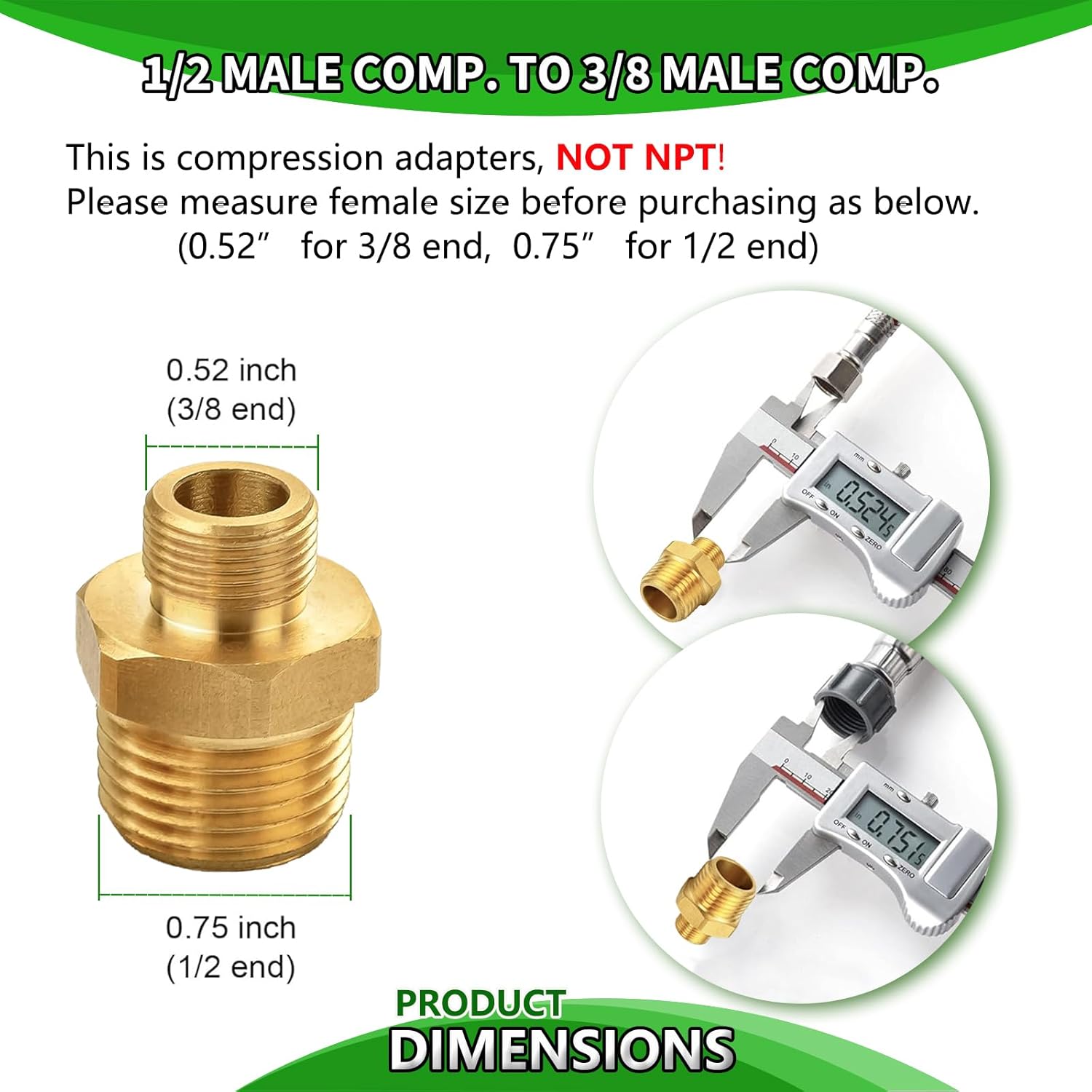 Kitchen Faucet with Pull Down Sprayer, Single Handle Brushed Nickel Stainless Steel Pull Out Kitchen Sink Faucet with RV Faucet Adapter 1/2" to 3/8" Reducer