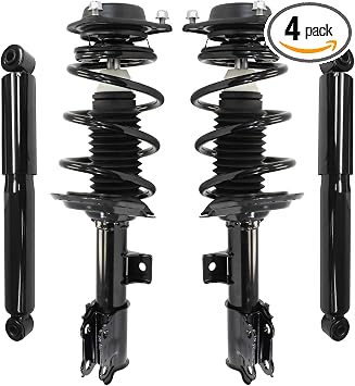 UNITY AUTOMOTIVE 4-11137-259180-001 Front and Rear Replacement Complete Strut Assembly Shock Kit Fits 2011-2016 Hyundai Elantra Sedan