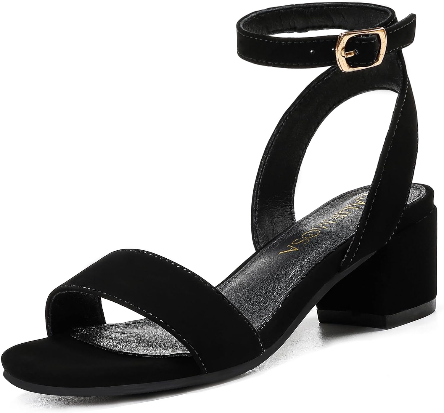 LAURMOSA High Heels for Kids Open Toe Dress Shoes for Girls Ankle Strap Pump Shoes Flower Girl Sandals Wedding Party for Little Big Kids