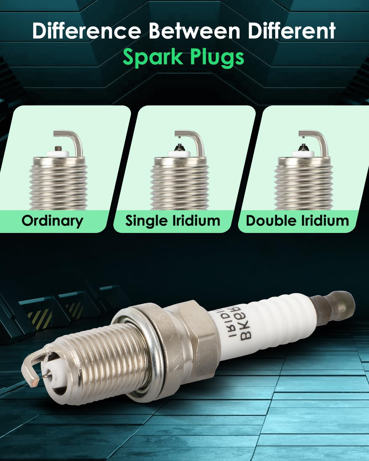 SCITOO Spark Plugs suitable with for Jeep Grand Cherokee & for Toyota Tundra, 4Runner, Sequoia & Volvo XC90 & for Audi A6 Quattro & for Lexus GX470 & for Dodge Dakota,Pack of 8, 3764