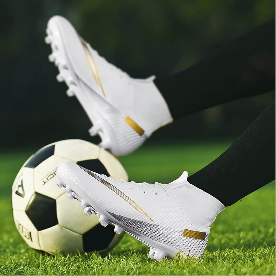 Scarpe Da Calcio Unitysow Uomo - Tacchetti High Top Professionali, Leggere E Antiscivolo, Taglie 35-47 EU - Foto 7