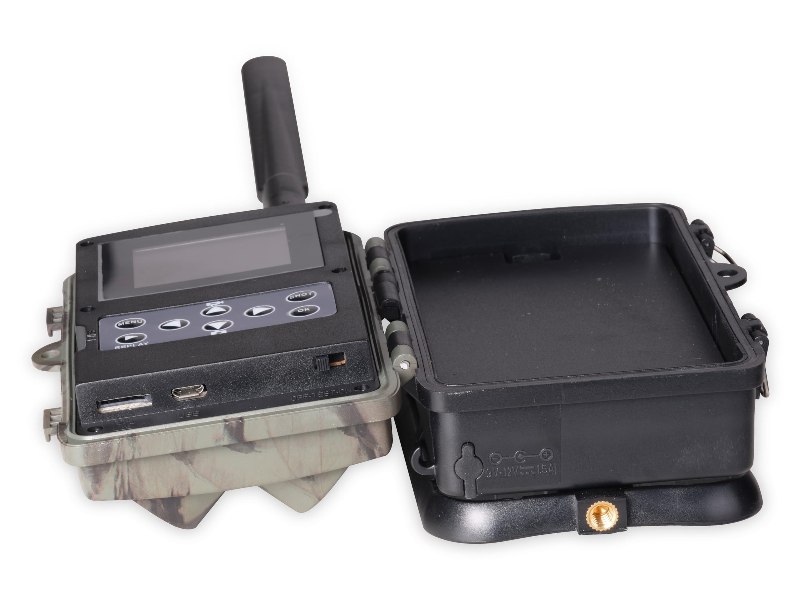 Denver WCL-8040 Wildkamera 30 MP Nachtsicht Bewegungsmelder Überwachungskamera IP65 wasserdicht 4G LTE WLAN SIM
