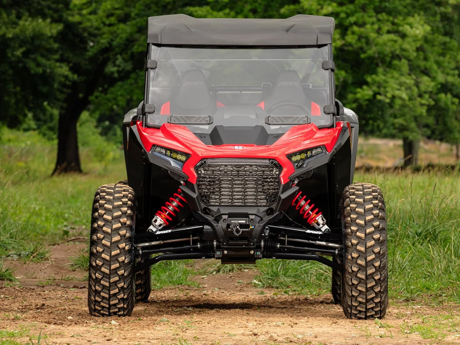 SuperATV Forward Offset A-Arms for 2024-2025 Polaris RZR XP 1.5 | 2024-2025 Polaris RZR XP 4 (AA-P-RZRXPOHC-001-02#AA) - Black