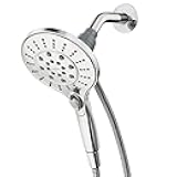 Moen Engage Chrome Magnetix Six-Function 5.5-Inch Wide Handheld Shower Head with Hose and Magnetic Docking System, 26112