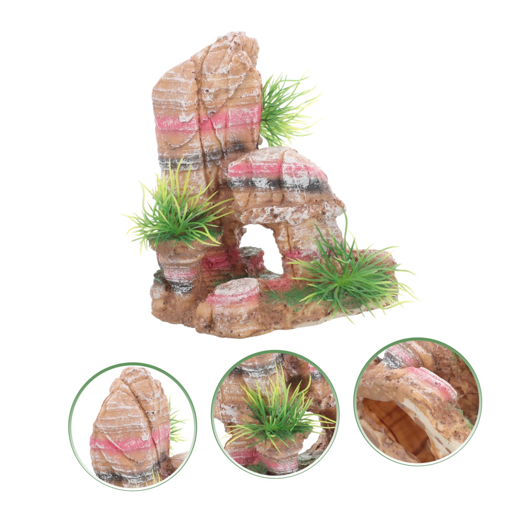 TOYANDONA 2 Pezzi Decorazione per Acquari per Serbatoi Paesaggio Naturale per Decorare Acquari e Domestici Accessorio e Resistente per Terrari