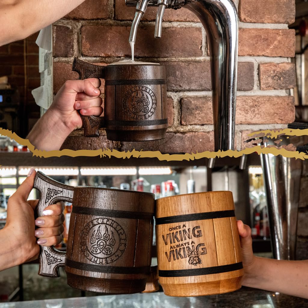 Viking Bierpul, Roestvrijstalen Bierpul Nieuwigheid Koffiemokken Viking Hoorn Drinkbeker Bierbeker Viking Geschenken voor Bier Whisky