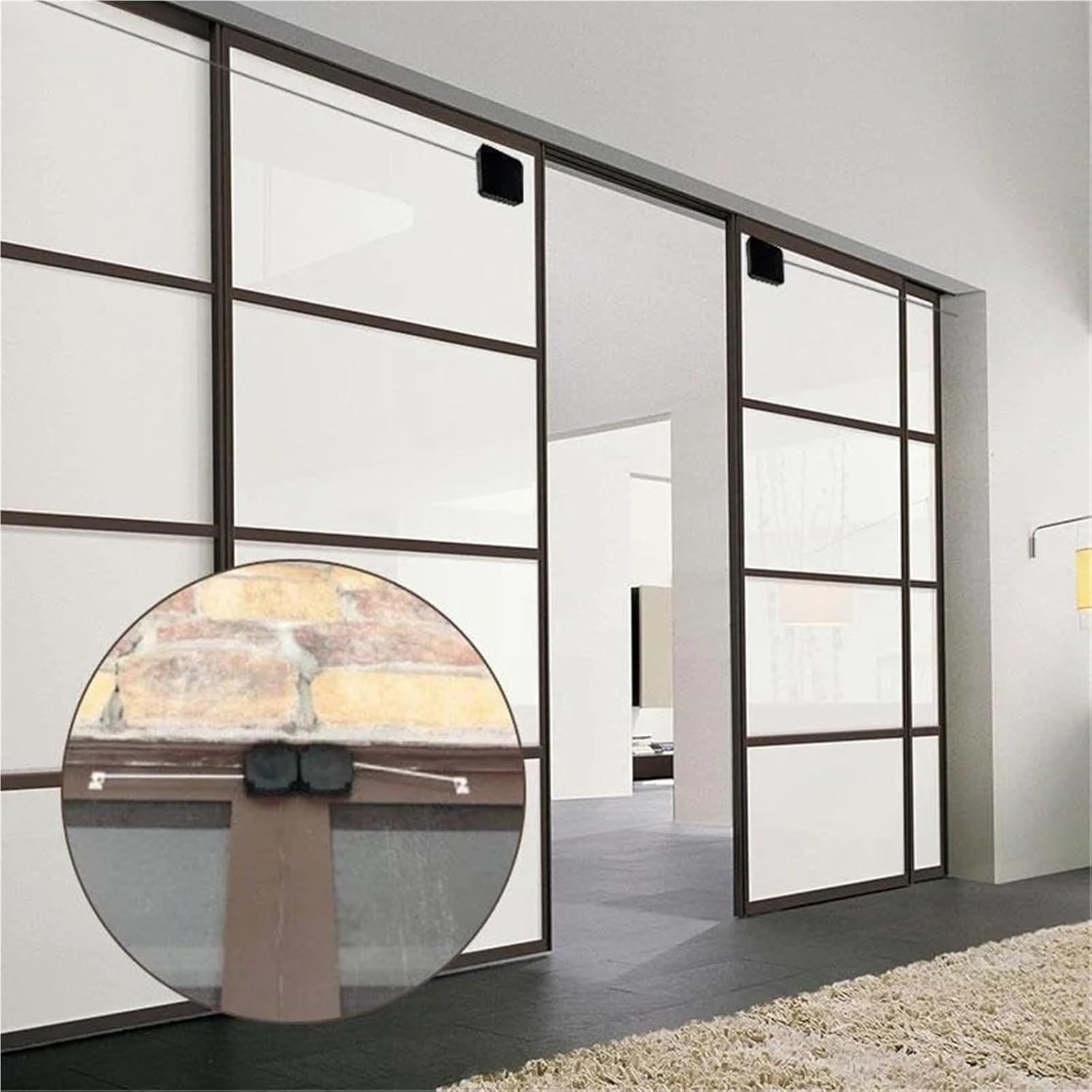 Door Closer Punch-Free Drawstring Bracket(White 800G Pull)