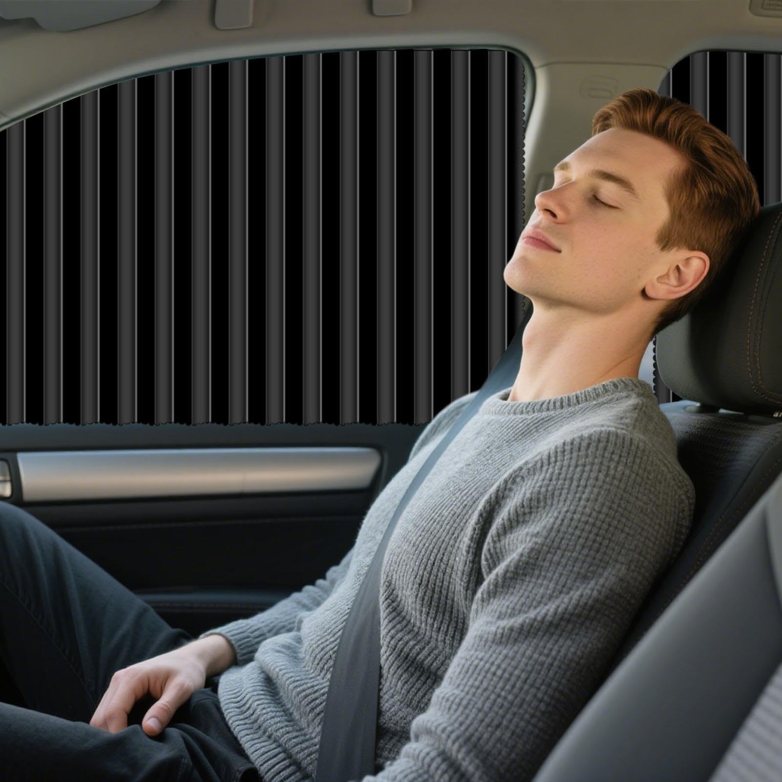 Tende per Auto Oscurante Universale e Protezione UV, Magnetico | Tende Privacy per Finestrini Auto per Viaggi, Campeggio, Pause, Vacanze, Festività, Spostamenti