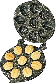 Walnut Cookie Mold Maker - Non-Stick Granite Oreshki Mold - Nut Cookies Maker