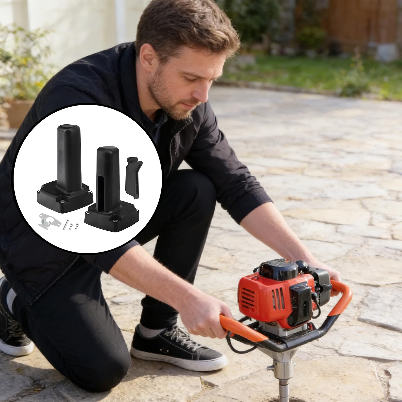 Poignée compatible avec 11247 11304 GSH27 USH27 et modèles similaires conçus pour réduire la fatigue de la main lors de l'utilisation. Poignée de réparation d'outils
