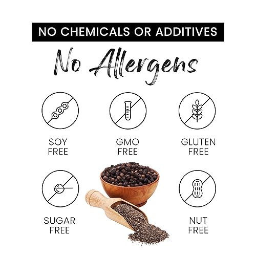 Miniatura 4 de Pimienta negra orgánica en polvo procedente directamente de Sri Lanka, vegana, sin gluten y sin OMG, pimienta negra molida, comercio justo,