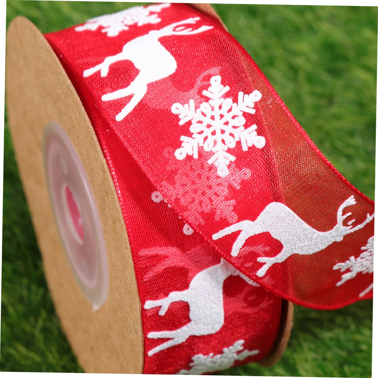 5 Pz nastro per decorazioni natalizie nastro trasparente nastro nastro natalizio per albero nastri rossi per confezioni addobbi natalizi natale decorazioni rosso