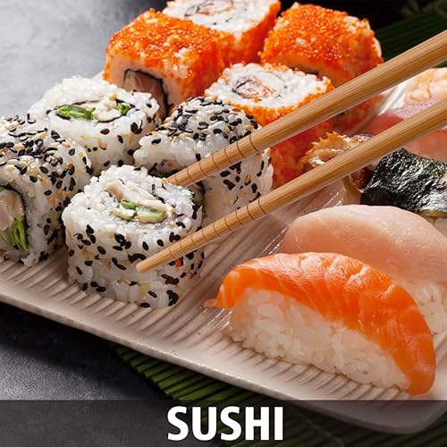 Vista 19 de GLAMFIELDS Palillos reutilizables de madera natural japonesa estilo clásico 5 pares de palillos ligeros tallados a mano seguros para cortar 8.8