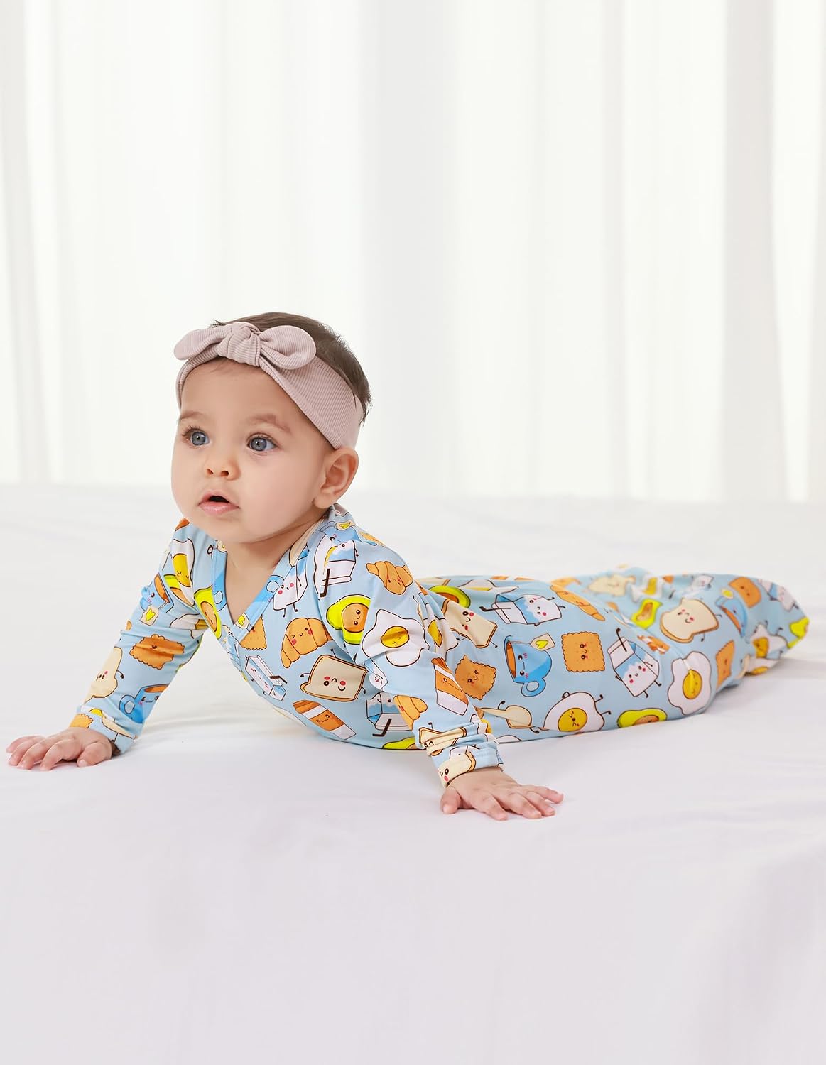 Viscose from Bamboo Baby Gown Newborn Preemie Sleeper Gowns Long Sleeve Nightgowns Unisex Infant Sleepwear