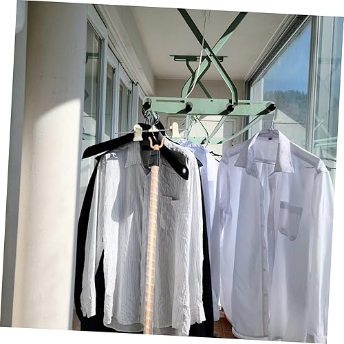 Miniatura 3 de DOITOOL Poste telescópico para armario, colgador de ropa, gancho de pastores, poste de armario con gancho de utilidad, palo de largo alcance para