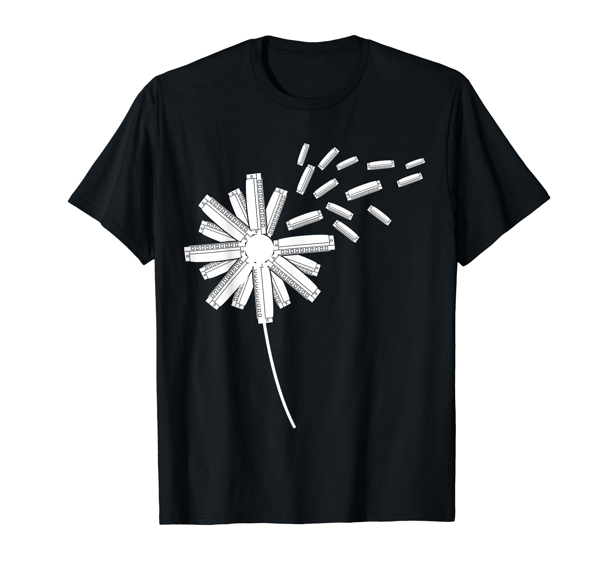 Harmonica ShirtsDandelion Harmonica Shirt for Harmonicist | Harmonica T-Shirt