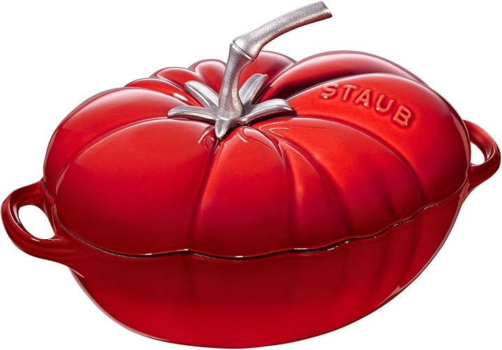 Staub cocotte teglia in ghisa smaltata rossa per tutti i tipi di cottura 035886022259