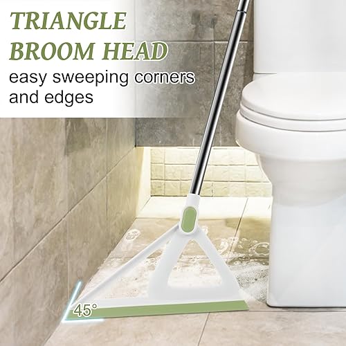 Miniatura 3 de ROKOXIN Escoba escoba de goma multifunción raspador de silicona escoba barredora, escoba exprimir agua barrido, removedor de polvo fino, limpieza de