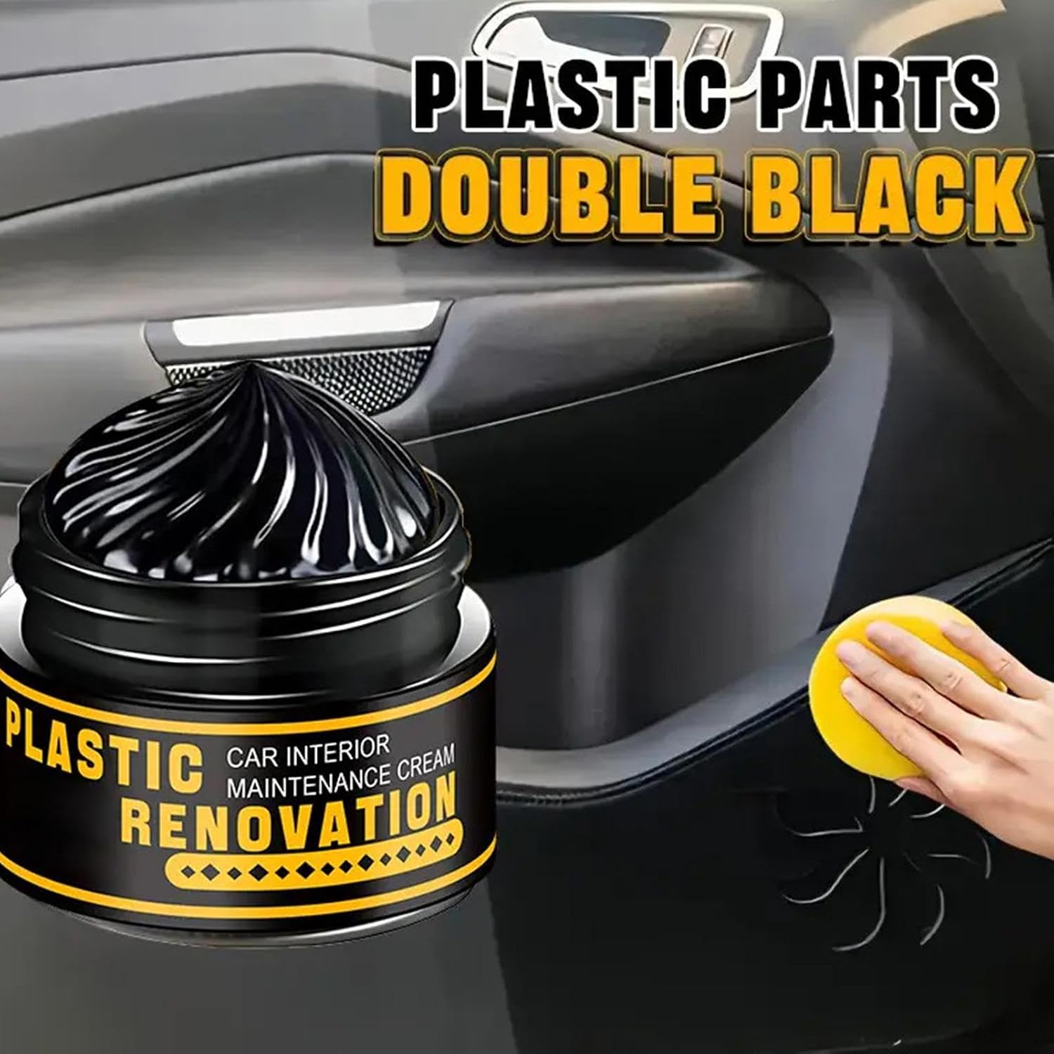 Car Trim Restorer, Renewal Agent, Auto Cleaner with Protective Shine, Detailing Supply with Easy Apply, 1.65 Inches Vehicle Accessories, Reliable Maintenance for Dashboard Door Handle Window