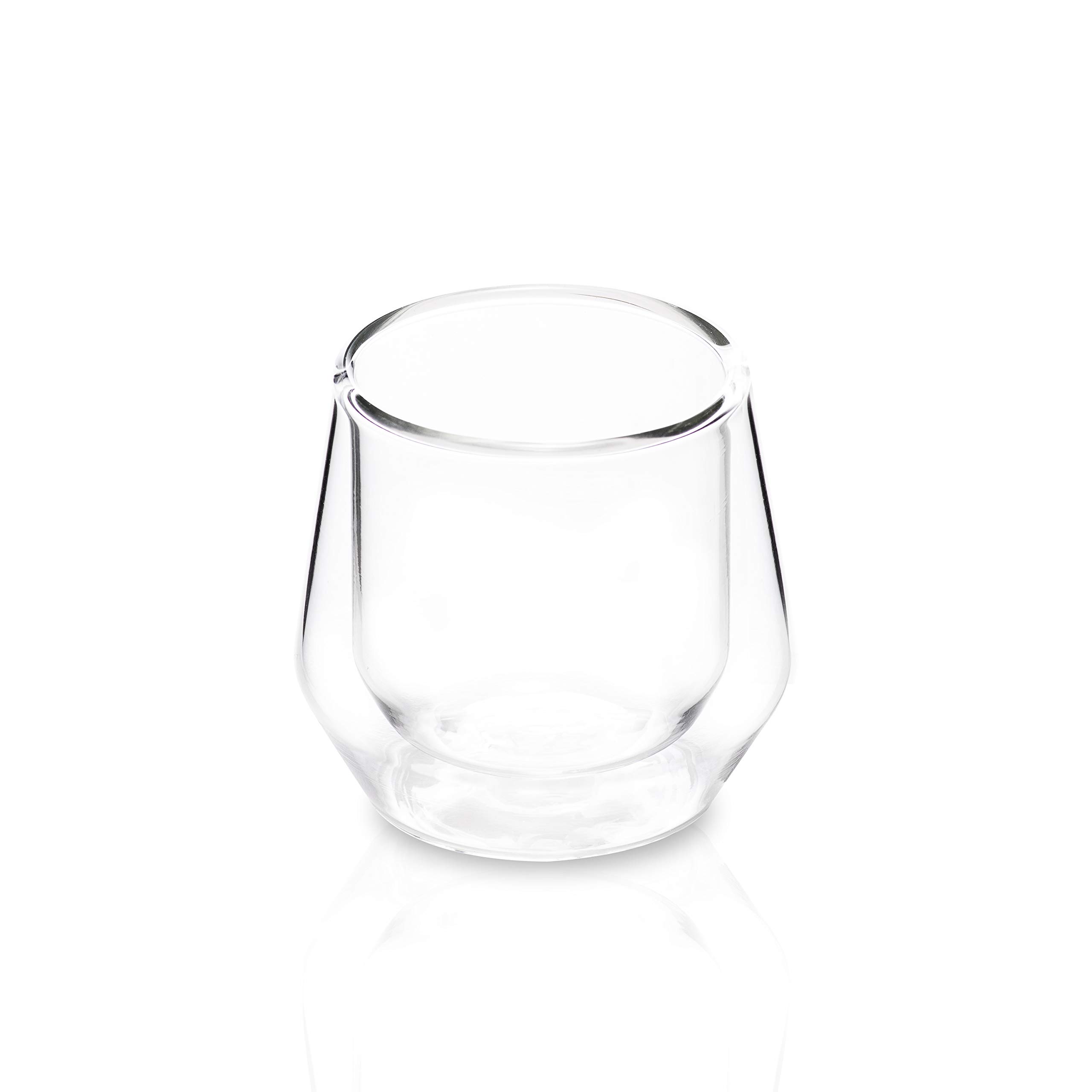 Hearth Double Walled Glass Espresso Cups I 2, 2.5oz Clear Insulated Espresso Shot Glasses I Perfect For Single Shots Of Espresso | Uniquely Designed In The USA by Espresso Parts Ltd.