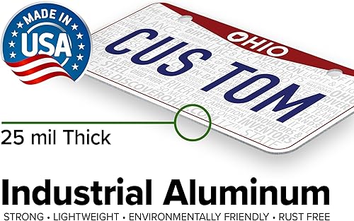 Miniatura 4 de Mini matrícula, placas personalizadas, personalizadas para automóvil, bicicletas, cuatrimoto, automóvil de niños, carrito de golf, Jeep, 2 x 4