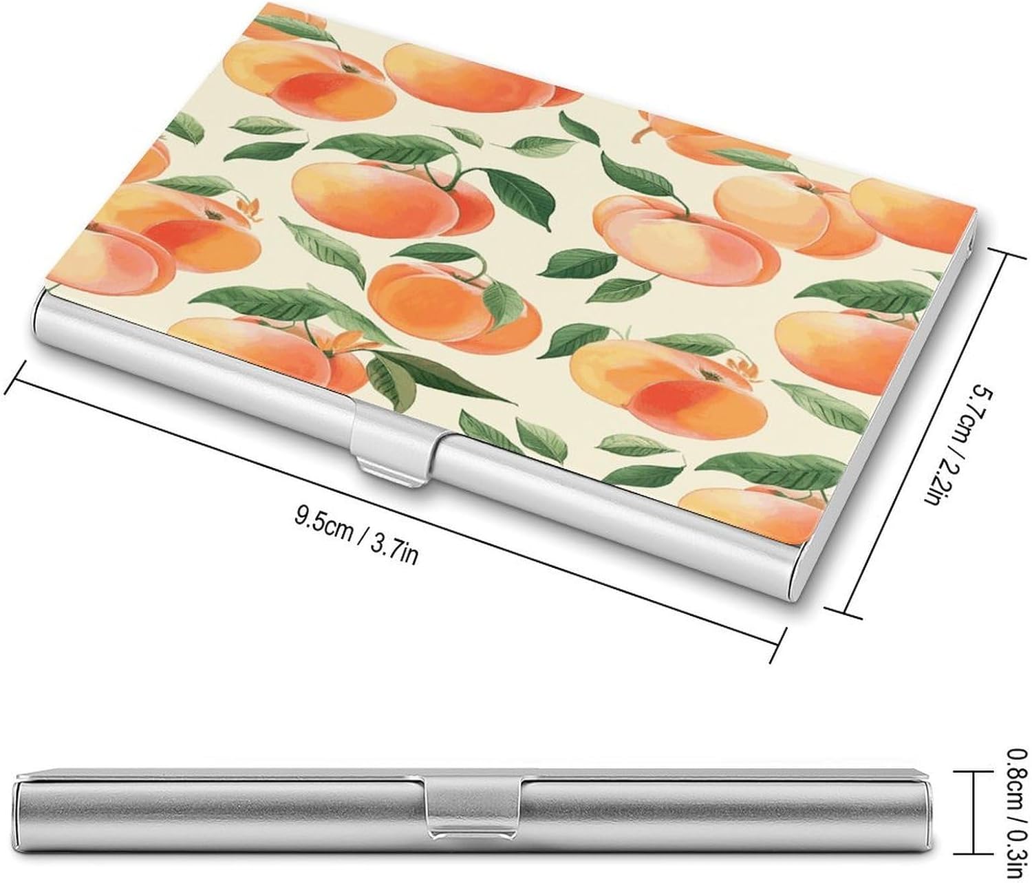 Peach Business Card Holder Slim Business Card Case image 2