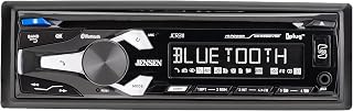 Jensen JCR311 10 Character LCD Single DIN Car Stereo Radio CD Player Push to Talk Assistant Bluetooth Hands Free Calling & Music Streaming AM/FM Radio USB Playback & Charging