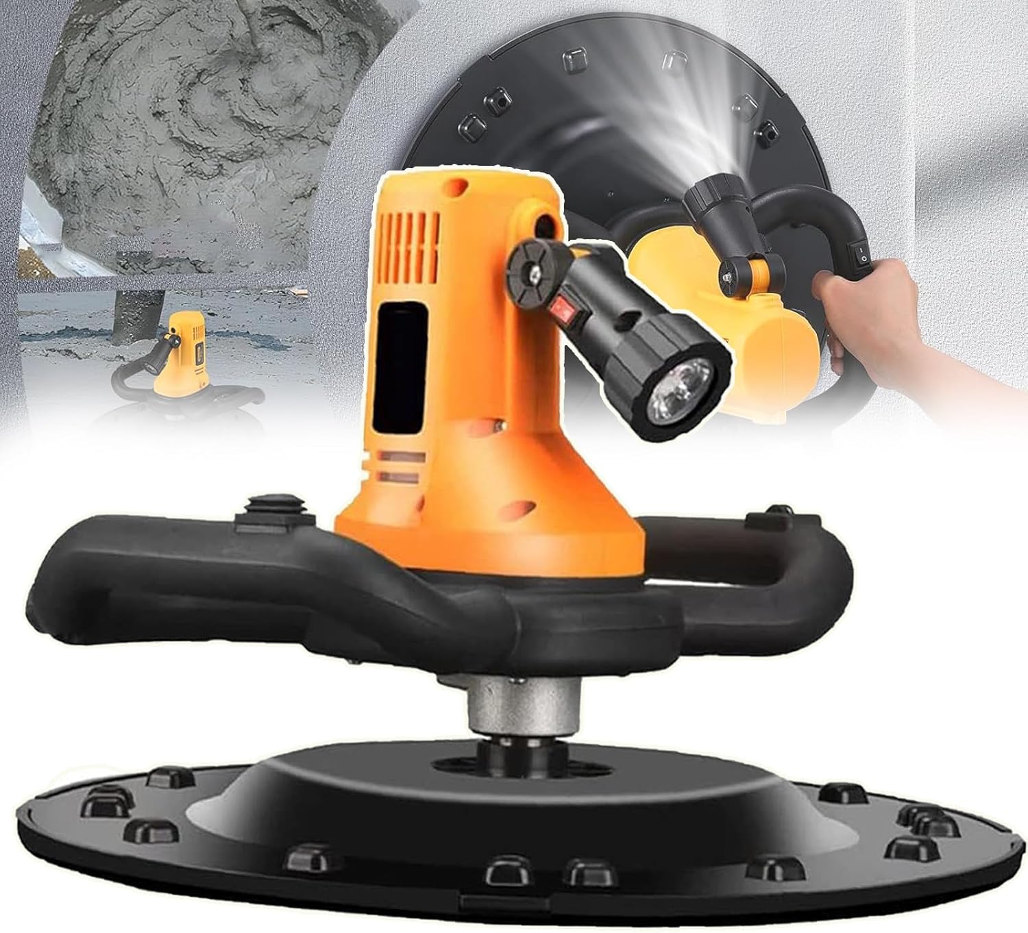 Drywall Wall Sander, Electric Wall Smoothing Machine,Adjustable, Concrete Mixer,Saves time and Effort and greatly Improves Work Efficiency