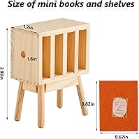 Vista 2 de Skylety 13 piezas a escala 1:12 libros en miniatura para casa de muñecas con mini casa de muñecas en miniatura, accesorios de muñeca en miniatura