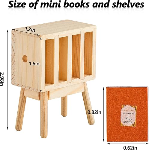 Miniatura 2 de 13 piezas a escala 1:12 libros en miniatura para casa de muñecas con mini casa de muñecas en miniatura, accesorios de casa de muñecas en miniatura,