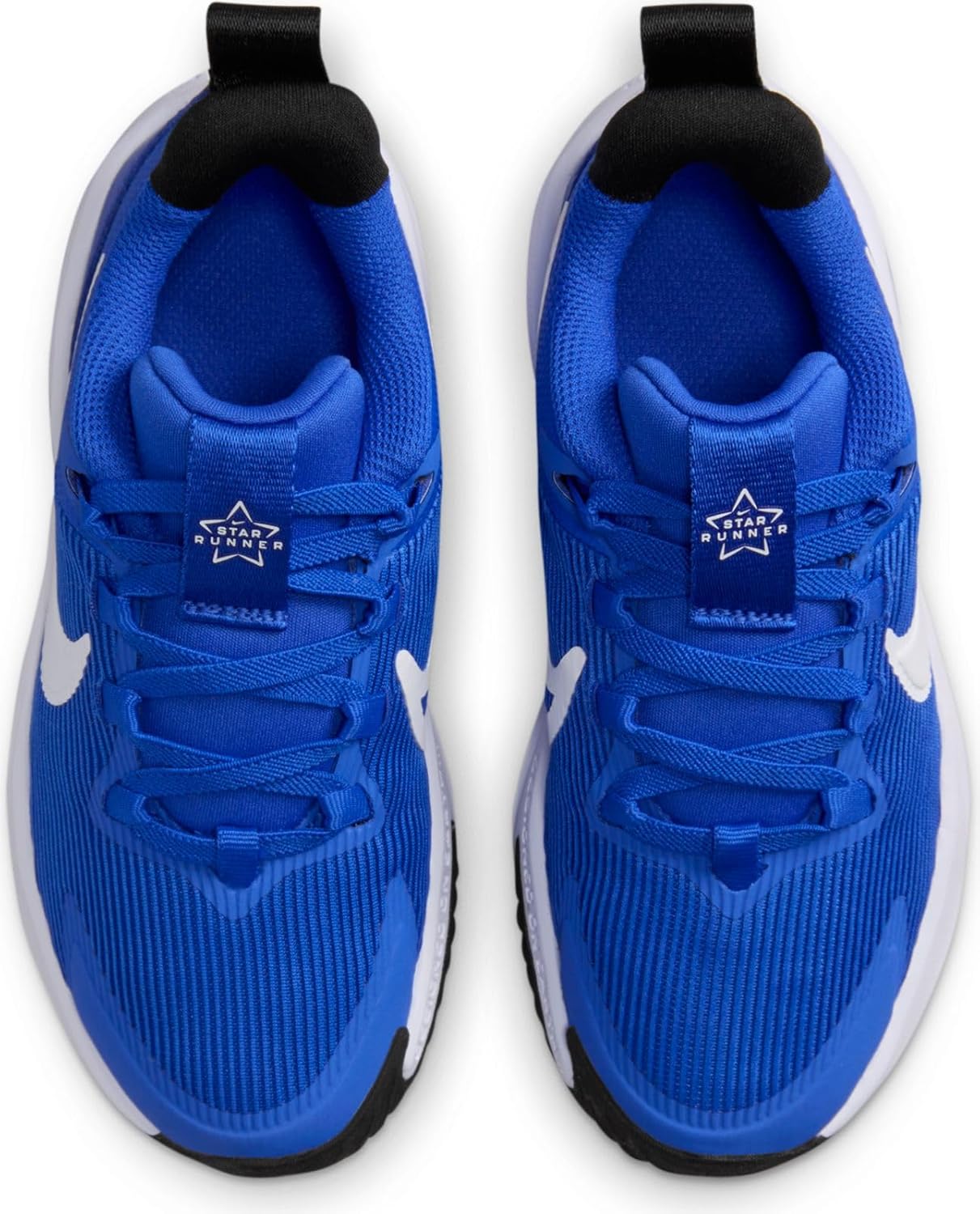 Nike Star Runner 4 Nn (PS) Youth Athletes ShoeUnisex Kids, Hyper Royal White Black White, 12 US - Image 3