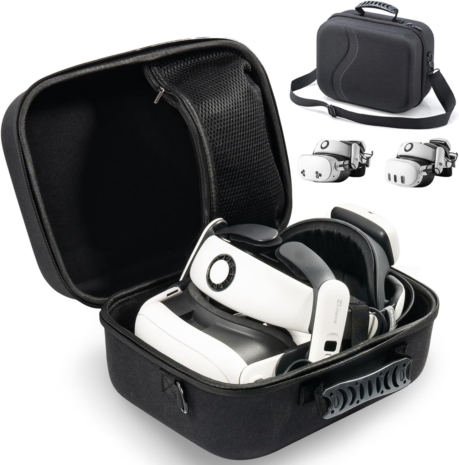 Carrying Case for Meta Quest 3, Travel Bag Compatible with BOBOVR S3 Pro Battery Head Strap, Controllers and Other Accessories, Hard Shell Case and Superior Protection for Oculus Quest 3