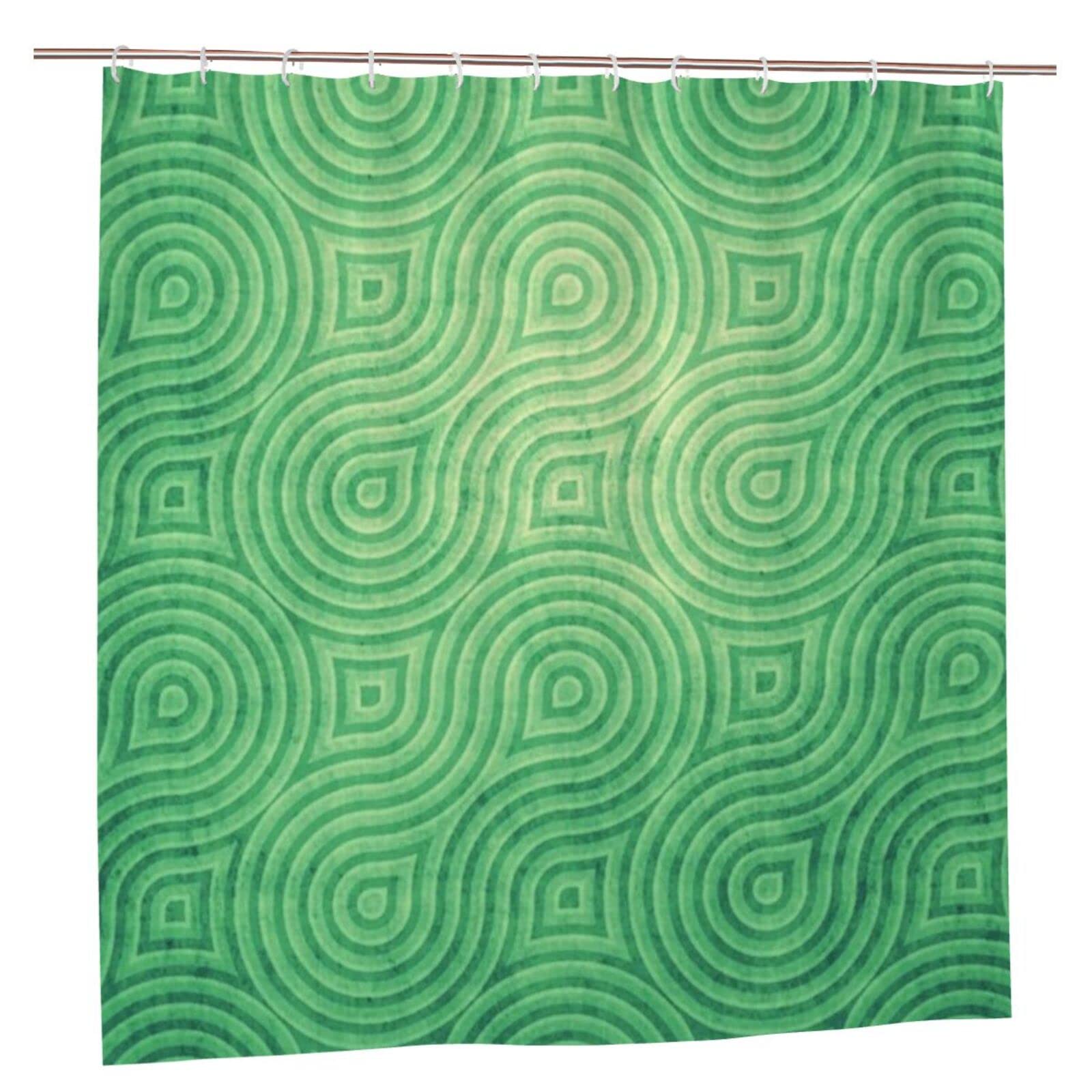 Rideau de douche anti éclaboussures vert 183x183 cm Psvod