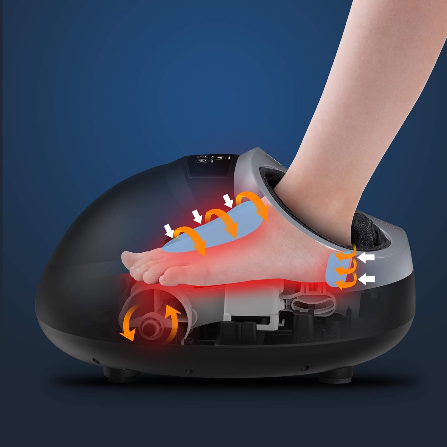 KYY Foot Massager, Electric Foot Massager Machine with Remote Control, with Heating Function, Deeply Relax The Feet, Improve Blood Circulation and Help Sleep : Health & Household