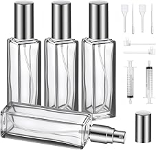 QMLING Travel Perfume Atomiser Refillable: 4 PCS 20ml Glass Perfume Spra...