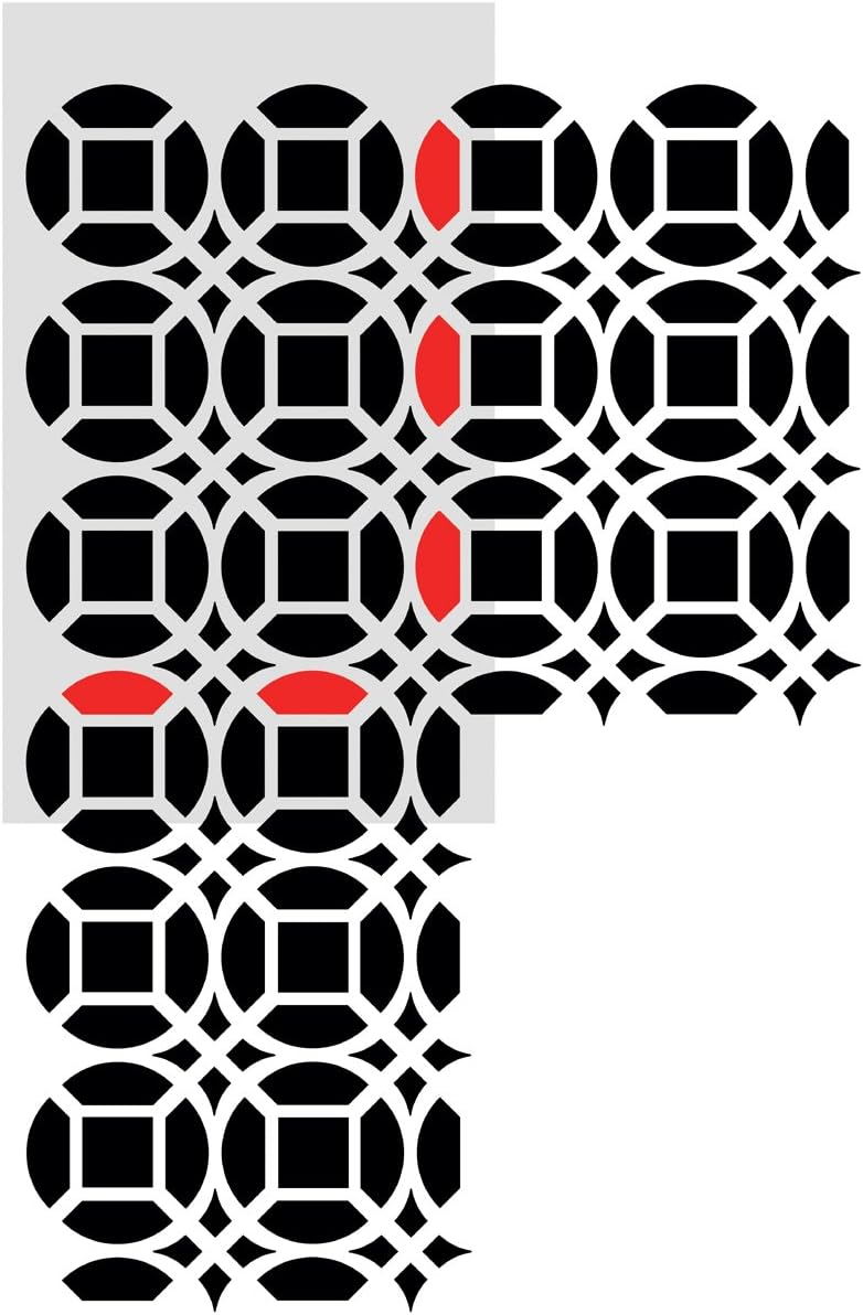 Wall Stencils Moroccan Stencil Large Lesley for DIY Decor Furniture Floor Painting