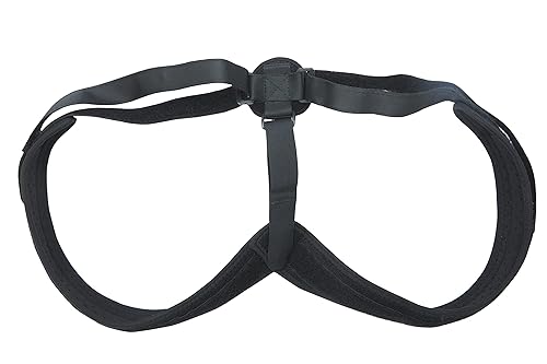 Mind Reader BACKPOS-BLK diseñado para aliviar el dolor de espalda baja y entrenamiento de postura, color negro