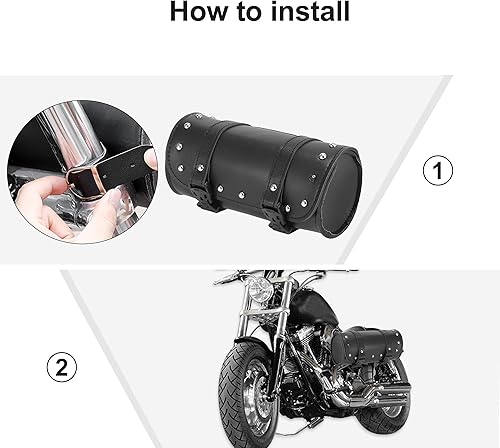 Miniatura 6 de Motoforti Bolsa Universal de Herramientas para Horquilla y Manillar de Motocicleta Bolsa de Almacenamiento para Ciclismo Bolsa de Almacenamiento