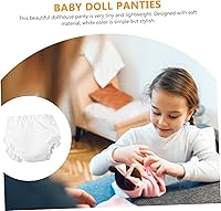 Vista 2 de 12 pañales para bebé, ropa interior de muñeca americana, ropa interior de muñeca, accesorios para juegos de simulación, color blanco